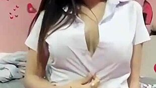 Watch this Khmer student strip down? She's so eager to show off her body.