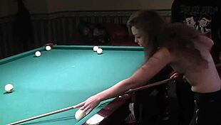 woman with small tits gets fucked at pool in public