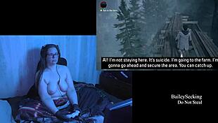 feeling the naked thrill of lesbian playthrough with big natural tits in alan wake part 7
