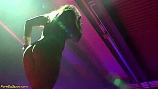 Intense public dildo show with acrobatic stepdaughter.