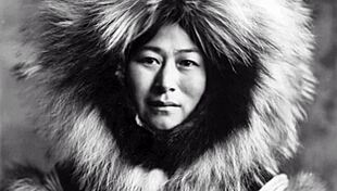 eskimo nell with her hairy beaver in vintage style