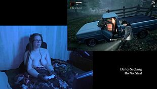 feeling the naked thrill of lesbian playthrough with big natural tits in alan wake part 7