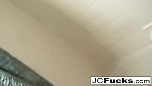 Jayden Cole in wet t-shirt contest in shower, making herself cum 😊