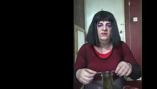 I’m so nervous but watching this bisexual crossdresser fill up is wild