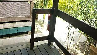 Sex camping with hard doggystyle and Italian dirty talk