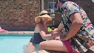 Old Fat Guy’s Cock Sucked By Blonde Hotel Girl In Voyeur Scene