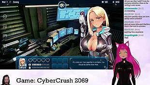 vtuber lewdneko plays cybercrush 2069 part 1 😈