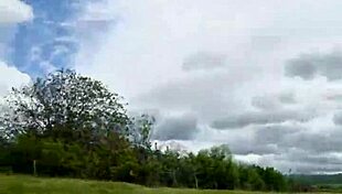 Deep Throating Pov Blowjob With Natural Tits In Outdoor Field