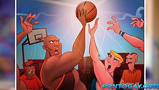 check out these cartoon gay dudes with huge monster cocks