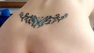 This petite blonde milf is riding that big black dildo at home.