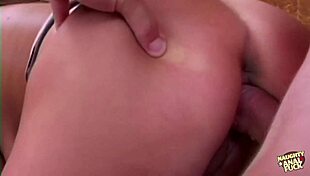 All-American brunette beauty embraces intense anal threesomes with dedication, earning cum in mouth and facials.