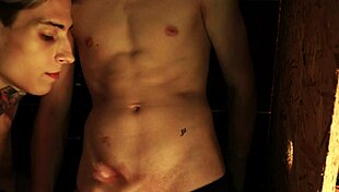 Twink wonders at the glory hole blowjob