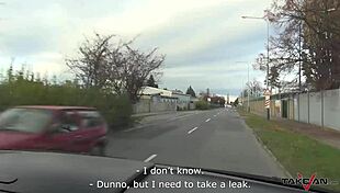 OMG, I can’t believe this crazy homeless teen got banged so raw in a moving car!