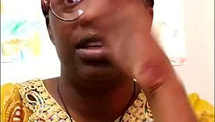 Ebony milf slut rates her pussy while choosing sofa sex over chair