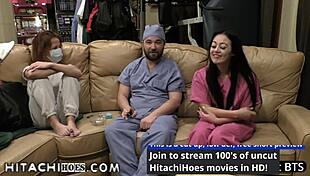 Patient Blaire Celeste Hits Orgasms With Hitachi Wand In Doctor's Office