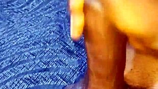 Caught masturbating, she gets fucked and creampied by her lover with big natural tits