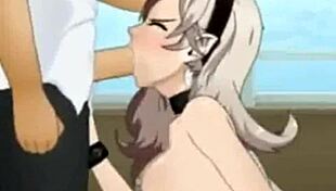 Corrin eagerly sucks monster cock in hentai anime full video!