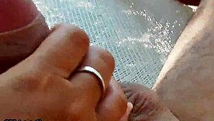 he touches my monster cock in the park hammock until i cum