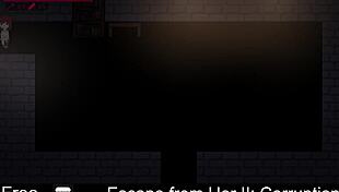 in this hentai game, she tries to escape bondage but gets corrupted with foot tickling and masturbation.