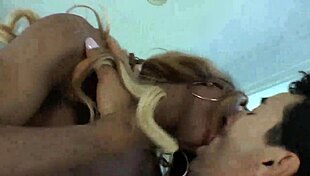 Ebony Shemale TS Delivers Intense Rimming in Wild Interracial Action