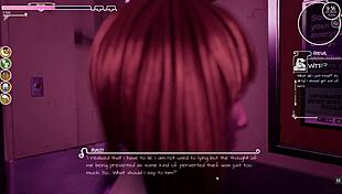 In my lust wish game, the innocent girl has a wet dream on the train