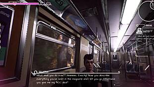 In my lust wish game, the innocent girl has a wet dream on the train