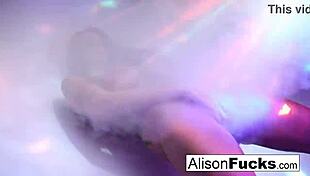 So, this sexy big-boobed babe Alison Tyler lights up the disco. She’s all about teasing at the night club with her killer moves.