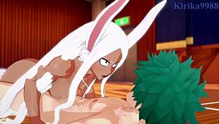 Mirko And Tsuyu Asui Get Creampied By Izuku Midoriya In 3D Cartoon