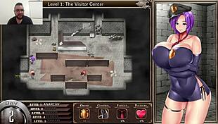 Karryn's prison hentai game features big tits and masturbation scenes
