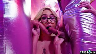 Hot trannies blow cis blondie 😍