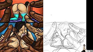 Latin Milf Sucks Huge Black Dicks!