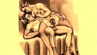 Vintage erotic drawings of hentai cartoons
