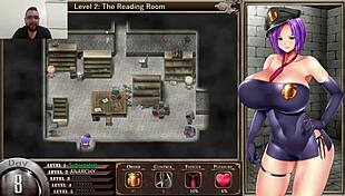 Karryn's prison hentai game features big tits and masturbation scenes