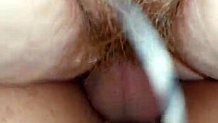 moist milf mommy gets creampie and cumshot from her wet pussy