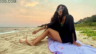 i was chasing sunsets with a beautiful long-haired girl on the beach, feeling so cute and sexy vibes