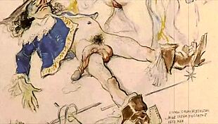 विंटेज इलस्ट्रेशन से गहरी कामुक उत्तेजना जग रही