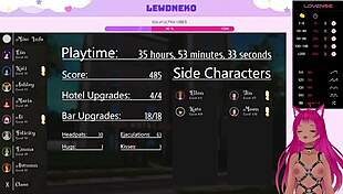 Vtuber LewdNeko Masturbates Naked with Vibrator in Harem Hotel Part 22