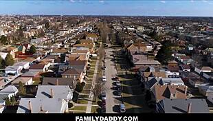 skinny twink stepson dakota lovell gets ass fucked by big cock daddy