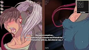 creampie contrasts in hentai mansion with monster tits