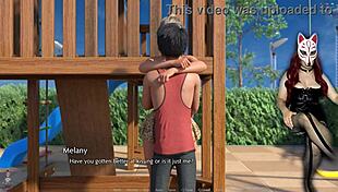 Golden Boy 19 Boldly Licks Pussy in Public Anime Cosplay Outdoors