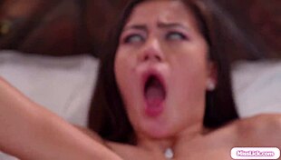 bride and bridesmaid get licked by grooms in group lesbian fun