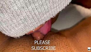 Khalessi moans, He licks my big clit in 69!