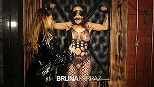 Bruna ferraz and belinha in submissive lesbian scene.
