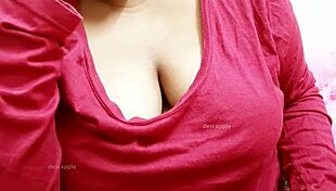 sexy teen girlfriend shows off her boobs to friend