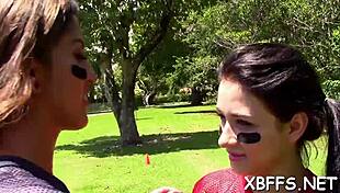 My BFF babes get impaled on that big jock, it's so rough and tight!