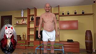 i'm the perfect housewife with big tits for my grandfather in this cartoon game