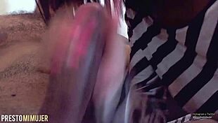 beautiful girl enjoys the moment with her partner in a homemade setting