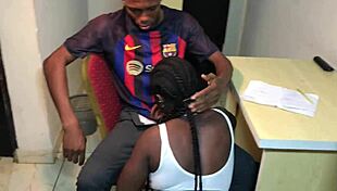 Naughty Student Came To Complain To Have Failed Her Mathematics Exam Only To Be Told By The Mathematics Teacher To Give Him Blowjob And Massive Sex Before She Could Pass The Exam She Had No Choice.