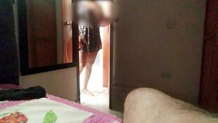 Sexy Girl In Dress Catches Me Masturbating And Gets Creampie In Tight Pussy With Big Ass