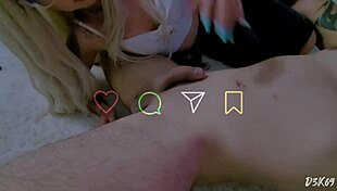 Tattooed Blonde Babe Asks For Rimjob In Anime Style